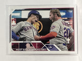 #190 Bro Time New York Mets 2023 Topps Series One Baseball Card