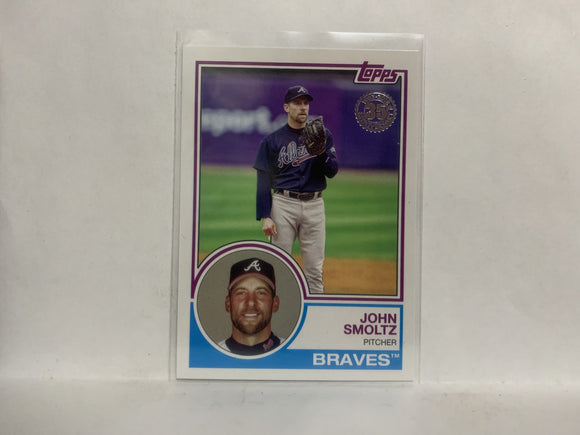 83-88 John Smoltz Atlanta Braves 2018 Topps Series 1 Baseball Card NX