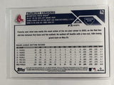 #42 Franchy Cordero Boston Red Sox 2023 Topps Series One Baseball Card