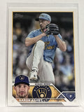 #281 Aaron Ashby Milwaukee Brewers 2023 Topps Series One Baseball Card