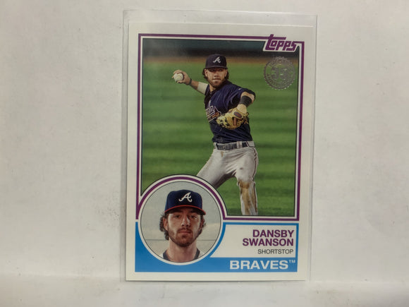 83-46 Dansby Swanson Atlanta Braves 2018 Topps Series 1 Baseball Card NY