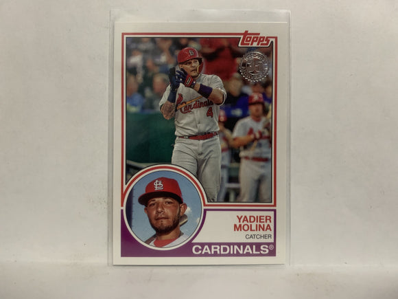 83-42 Yadier Molina St Louis Cardinals 2018 Topps Series 1 Baseball Card NY
