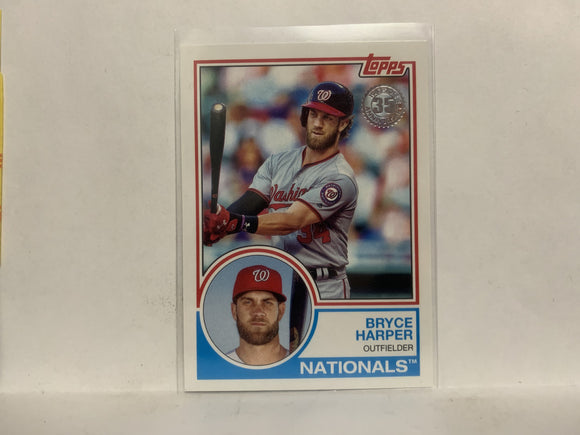 83-84 Bryce Harper Washington Nationals 2018 Topps Series 1 Baseball Card NY