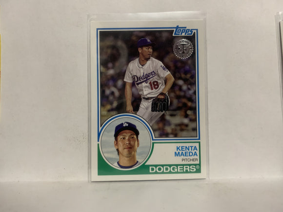 83-63 Kenta Maeda Los Angeles Dodgers 2018 Topps Series 1 Baseball Card NY