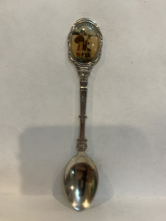 Smoky Lake Alberta Farm Couple Souvenir Spoon