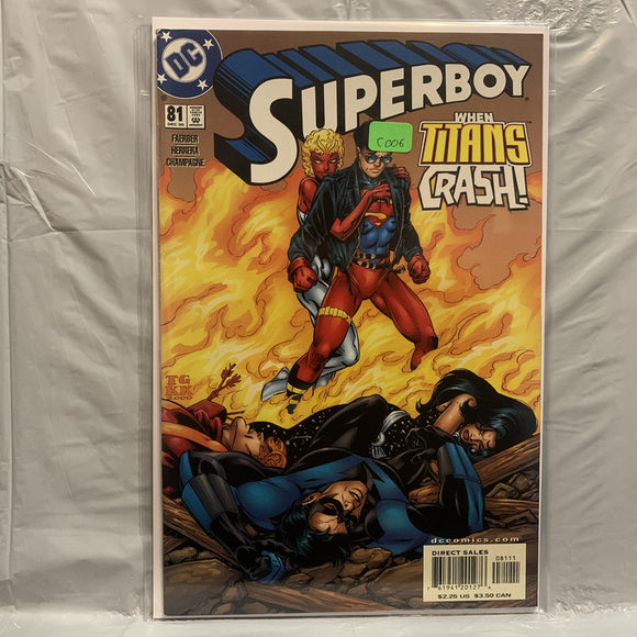 #81 Superboy When Titans Crash DC Comics BT 9444