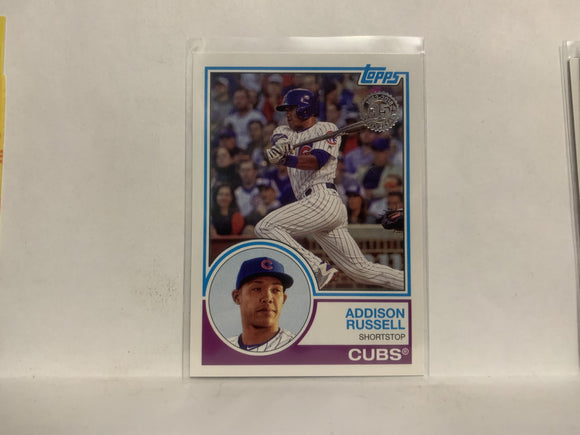 83-99 Addison Russell Chicago Cubs 2018 Topps Series 1 Baseball Card NY