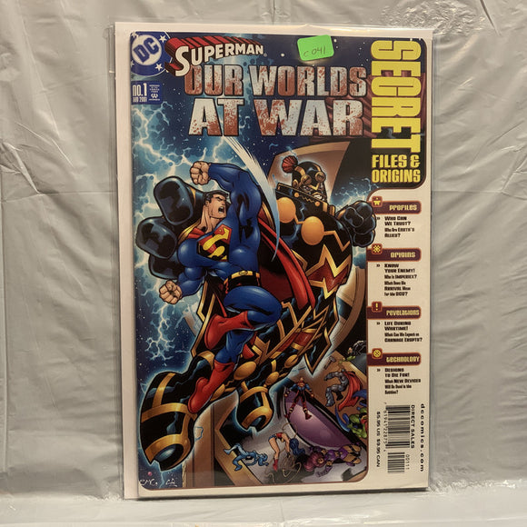 #1 Superman Our World's At War Secret Files & Origins DC Comics BT 9446
