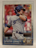 #101 Scooter Gennett Milwaukee Brewers 2015 Topps Series One Baseball Card