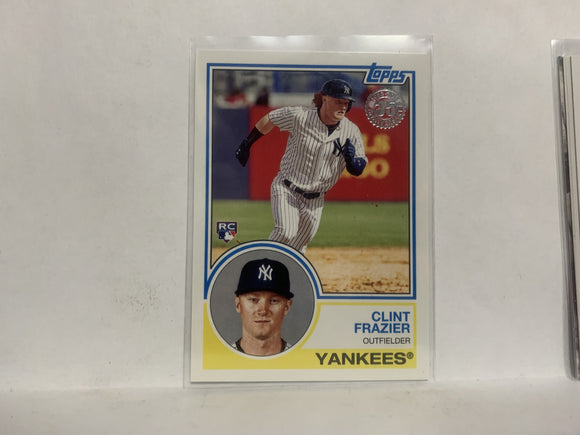 83-70 Clint Frazier Rookie New York Yankees 2018 Topps Series 1 Baseball Card NY