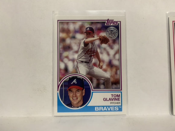83-69 Tom Glavine Atlanta Braves 2018 Topps Series 1 Baseball Card NY