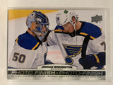 #PF-10 Jordan Binnington St Louis Blues 2021-22 Tim Hortons Upper Deck Hockey Card
