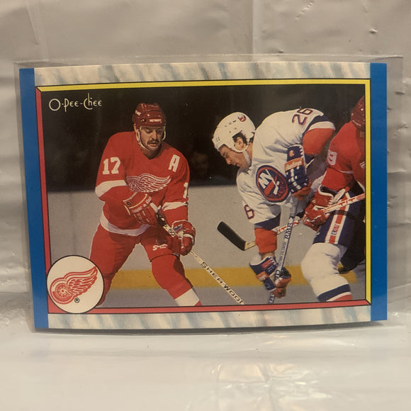#302 1988-89 Final Standing  Detroit Red Wings 1989-90 O-Pee-Chee  Hockey Card HA