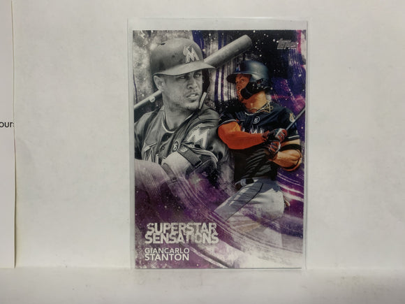 SSS-43 Giancarlo Staton Supertar Sensations Miami Marlins 2018 Topps Series 1 Baseball Card NZ