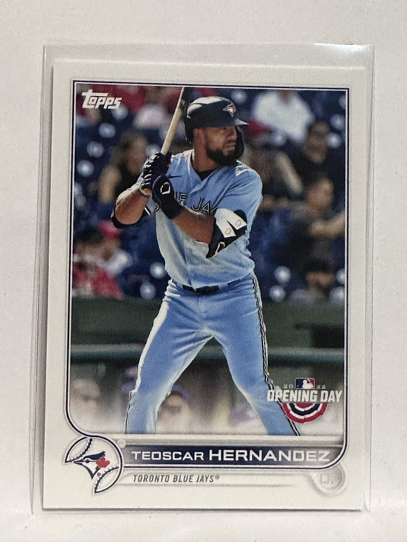 #109 Teoscar Hernandez Toronto Blue Jays 2022 Topps Opening Day Baseball Card