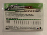 #325 Khris Davis Oakland Athletics 2018 Topps Series One  Baseball Card MLB