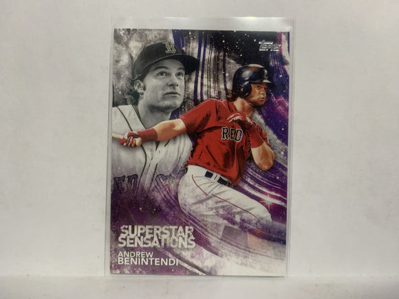 SSS-27 Andrew Benintendi Superstar Sensations Boston Red Sox 2018 Topps Series 1 Baseball Card NZ