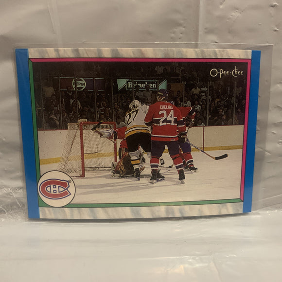 #307 1988-89 Final Standing Montreal Canadiens 1989-90 O-Pee-Chee  Hockey Card HA