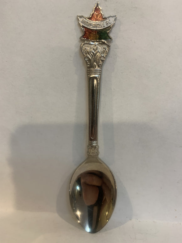 Barkerville BC Maple Leaf Souvenir Spoon
