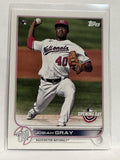 #89 Josiah Gray Rookie Washington Capitals 2022 Topps Opening Day Baseball Card