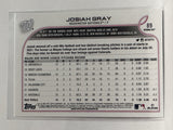 #89 Josiah Gray Rookie Washington Capitals 2022 Topps Opening Day Baseball Card