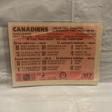 #307 1988-89 Final Standing Montreal Canadiens 1989-90 O-Pee-Chee  Hockey Card HA