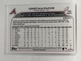 #183 Cristian Pache Future Stars Atlanta Braves 2022 Topps Opening Day Baseball Card