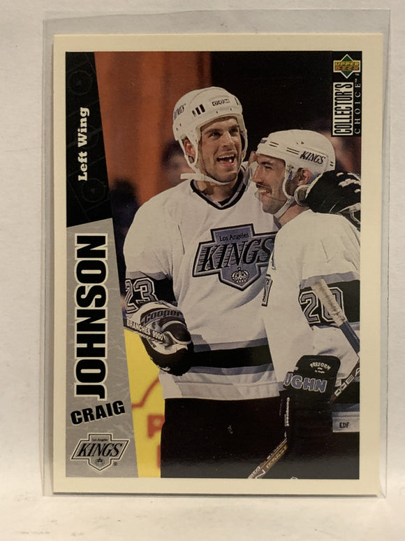 #129 Craig Johnson Los Angeles Kings 1996-97 Upper Deck Collector's Choice Hockey Card
