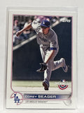 #75 Corey Seager Los Angeles Dodgers 2022 Topps Opening Day Baseball Card