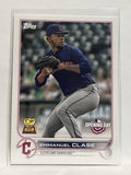 #128 Emmanuel Clase All Star Rookie Cleveland Guardians 2022 Topps Opening Day Baseball Card