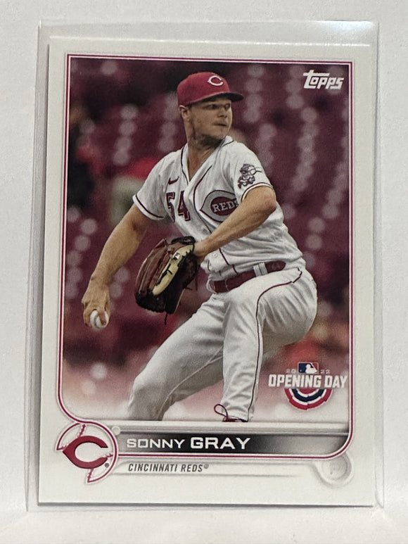 #126 Sonny Gray Cincinnati Reds 2022 Topps Opening Day Baseball Card