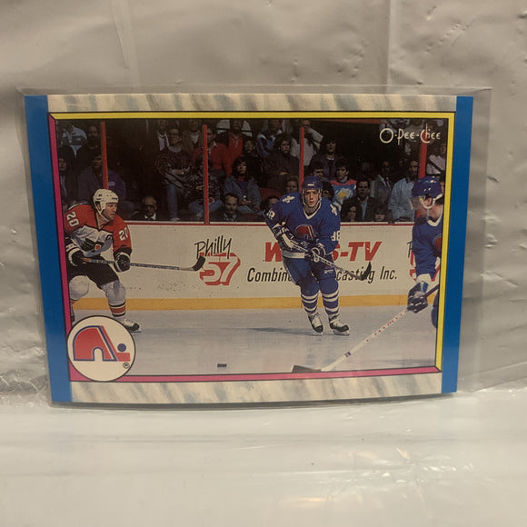 #313 1988-89 Final Standing Quebec Nordiques 1989-90 O-Pee-Chee  Hockey Card HA