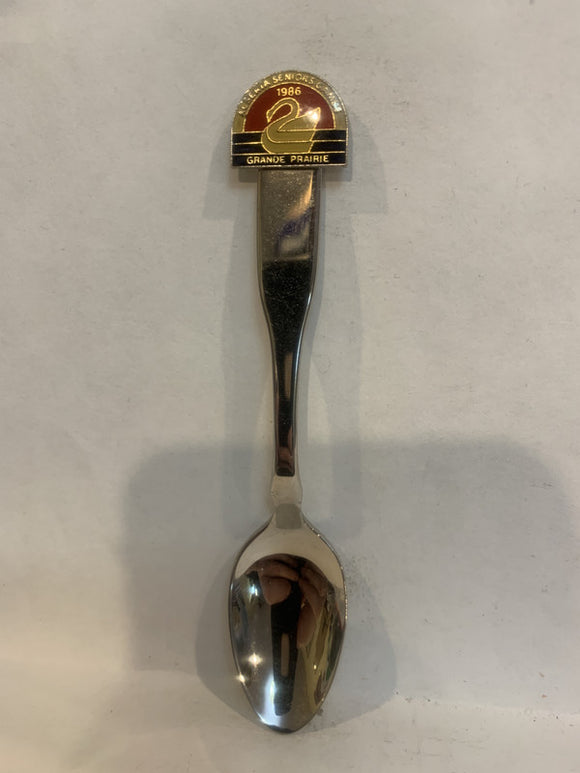 Alberta Seniors Games 1986 Grande Prairie Souvenir Spoon