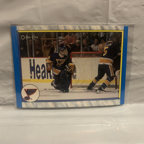 #314 1988-89 Final Standing St Louis Blues 1989-90 O-Pee-Chee  Hockey Card HA