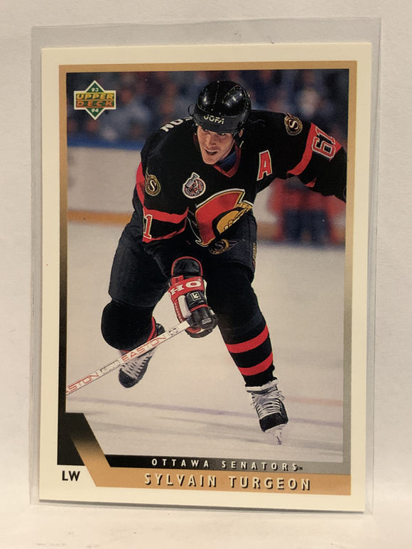 #44 Sylvain Turgeon Ottawa Senators 1993-94 Upper Deck Hockey Card