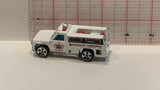 White Bomb Squad Truck  Hot Wheels Toy Diecast Car