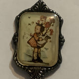 Mothers Day Little Girl Holding Flowers From Bees Collectable Souvenir Spoon CO