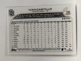 #165 Ivan Castillo Rookie San Diego Padres 2023 Topps Series One Baseball Card