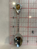 August Gladiolus Flowers Souvenir Spoon