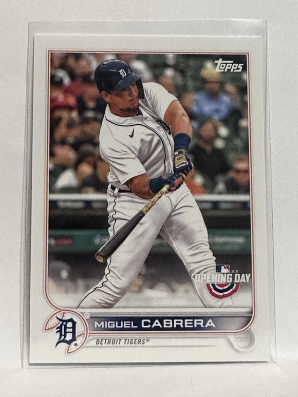 #93 Miguel Cabrera Detroit Tigers 2022 Topps Opening Day Baseball Card