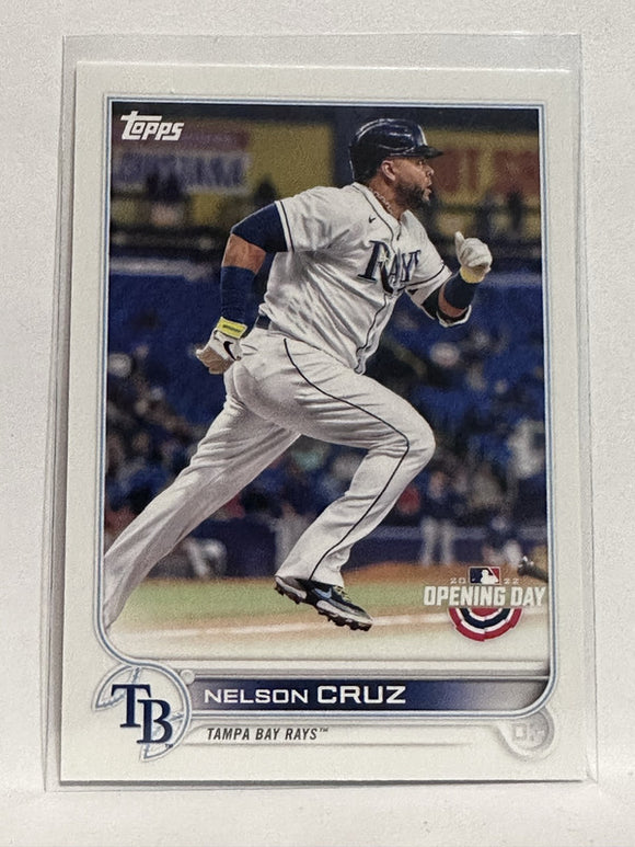 #110 Nelson Cruz Tampa Bay Rays 2022 Topps Opening Day Baseball Card
