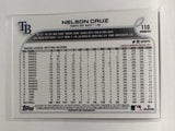 #110 Nelson Cruz Tampa Bay Rays 2022 Topps Opening Day Baseball Card