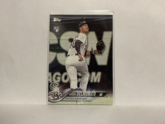 #306 Nicky Delmonico Rookie Chicago White Sox 2018 Topps Series 1 Baseball Card NZA