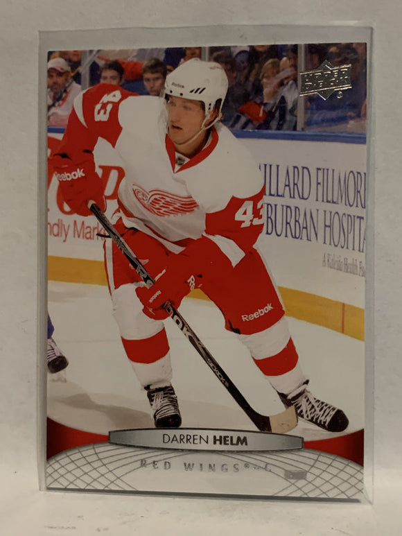 #139 Darren Helm Detroit Red Wings 2011-12 Upper Deck Series One Hockey Card