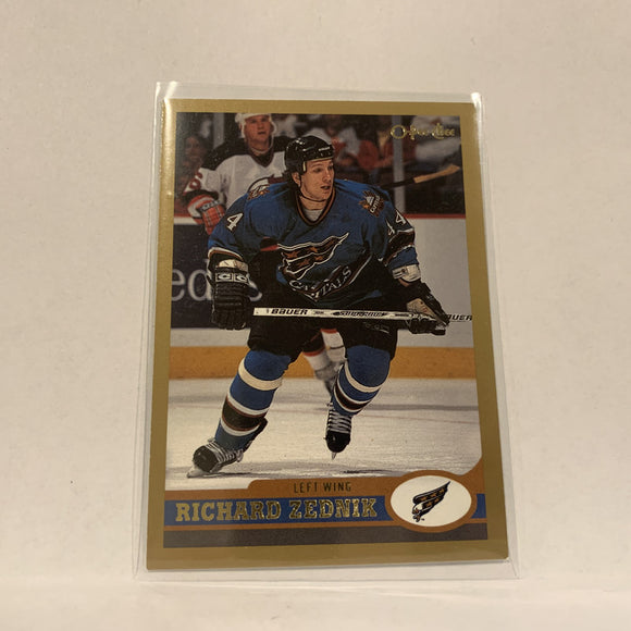 #93 Richard Zednik Washington Capitals  1999-00 O-Pee-Chee Hockey Card AX