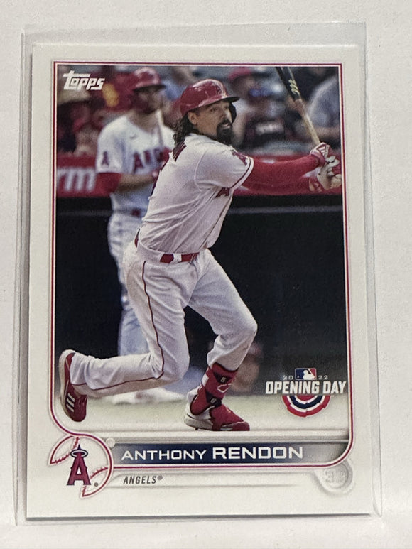 #185 Anthony Rendon Los Angeles Angels 2022 Topps Opening Day Baseball Card