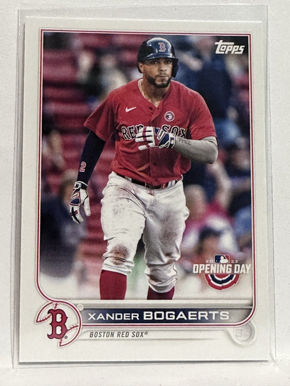 #173 Xander Bogaerts Boston Red Sox 2022 Topps Opening Day Baseball Card