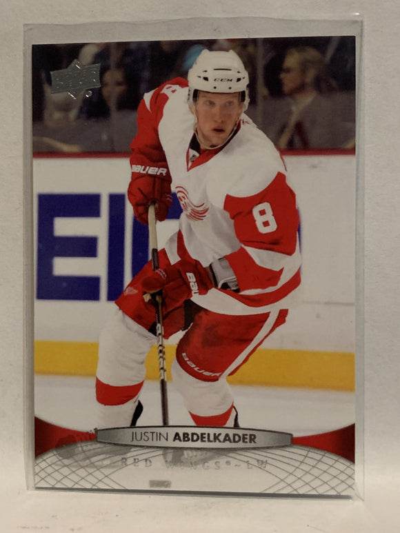 #137 Justin Abdelkader Detroit Red Wings 2011-12 Upper Deck Series One Hockey Card