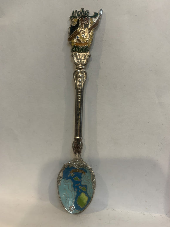 Aloha Hula Dancer Hawaii Souvenir Spoon