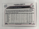 #114 Jakson Reetz Rookie Washington Nationals 2022 Topps Opening Day Baseball Card